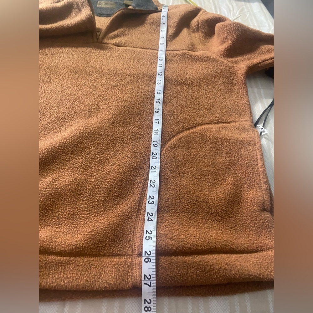 St. John's Bay Men's or unisex Tan Zip-Up Sweater - Picture 6 of 6